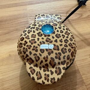 Ash Leopard Print Mini Waffle Maker